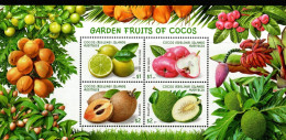 Cocos (Keeling) Islands SG 513 2017 Garden Fruits ,Mini Sheet,Mint Never Hinged - Cocos (Keeling) Islands