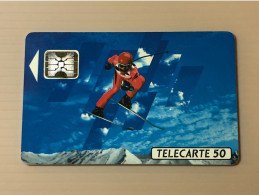 France Telecom Chip Telecarte Phonecard - Ski - Set Of 1 Used Card - Other & Unclassified