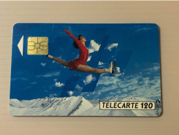 France Telecom Chip Telecarte Phonecard - Girl Skating - Set Of 1 Used Card - Andere & Zonder Classificatie