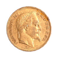 Second-Empire-50 Francs Napoléon III, Tête Laurée 1865 Paris - 50 Francs (goud)