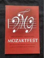 MOZARTFEST FESTIVAL 1964 WUPPERTAL MOZART PROGRAM PROGRAMME - Programmes