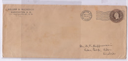 USA To Aden Camp, Postal Stationery Used 1938, Wshington DC , (cond., Poor) - 1921-40