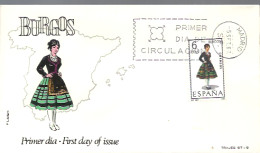 FDC 1967  TRAJE  BURGOS   MARCA ALFIL - FDC