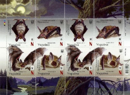 Ukraine 2016 WWF Bats Sheetlet Mint - Bats