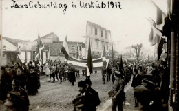 WK I Kaiser-Geburtstag In Üsküb (Skopje/Nordmazedonien), Foto-AK, Ungelaufen I-II - Oorlog 1914-18