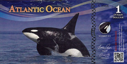 Spécimen Atlantic Océan 1 Dollar Océan  Novembre 2016 UNC ORQUES - Specimen