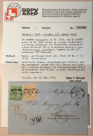 RARITÄT: 3 FACHER GRENZRAYON1861 GENÉVE>THONON(Haute Savoie France)Schweiz Strubel Brief (Suisse Lettre Port Frontalier - Brieven En Documenten