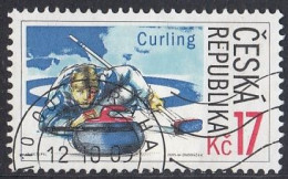 CZECH REPUBLIC 450,used,falc Hinged,curling - Used Stamps