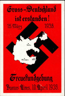 ARGENTINIEN WK II - GROSS-DEUTSCHLAND Ist ERSTANDEN! 15.März 1938 TREUEKUNDGEBUNG BUENOS AIRES  10.April 1938 Beschriebe - Weltkrieg 1939-45