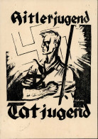 HITLERJUGEND WK II - HITLERJUGEND - TATJUGEND Sehr Frühe Prop-Ak Der HJ BADEN 1932 Sign. Mjölnir I - War 1939-45