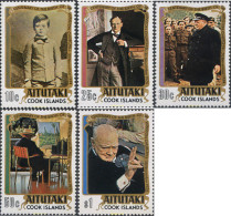 53303 MNH AITUTAKI 1974 100 ANIVERSARIO DE WINSTON CHURCHILL - Sir Winston Churchill