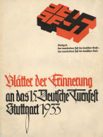 BUCH WK II - 64seitiges DINA4-Sonderheft Blätter Der Erinnerung An Das 15.DEUTSCHE TURNFEST STUTTGART 1933 Voll Bebilder - 5. Wereldoorlogen