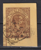 Timbre Obliréré D'Italie Entier Coupé De 1884 N°cp 6 - Pacchi Postali