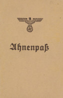 WK II Dokumente - AHNENPAß NSDAP MÜNCHEN Mit Eintragungen I - 5. World Wars