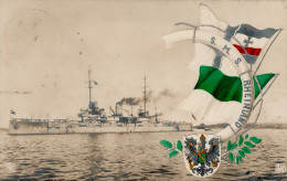 Schiff Kreuzer WK I SMS Rheinland 1915 I-II (Eckbug) Bateaux Bateaux - Oorlog