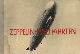 Buch Zeppelin Sammelbild-Album Zeppelin Weltfahrten Mit Schuber Vollständig II (Einband Und Schuber Wasserflecken) Dirig - Airships