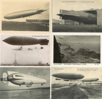 Zeppelin Lot Mit 12 Ansichtskarten Zum Thema Zeppelin I-II Dirigeable - Airships