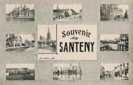 94 - SANTENY - S14866 - Souvenir - Différents Aspects De La Ville - Gare Eglise - L23 - Santeny