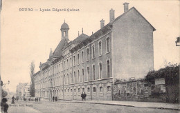 FRANCE - 01 - BOURG EN BRESSE - Lycée Edgard Quinet -  Carte Postale Ancienne - Other & Unclassified