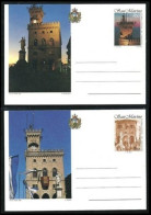 ● San MARINO 1994 ֍ Palazzo Consiglio ● 2 Cartoline Postali ● Nuovi ** ● Serie Completa ● Cat. ? € ● - Enteros Postales