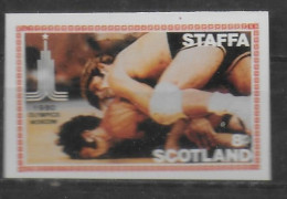 STAFFA    N°  * *  NON DENTELE Jo 1980  Lutte - Wrestling