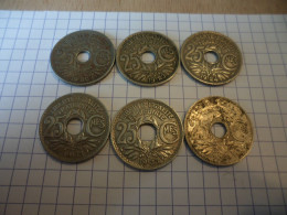 Lot   6 X 25 Centimes Lindauer - Sonstige & Ohne Zuordnung