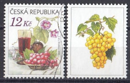 CZECH REPUBLIC 462,used,falc Hinged,grapes - Oblitérés