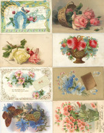 Blumen Partie Von Circa 500 Ansichtskarten U.a. Künstler, Geprägte Und Applikationen I-II - 500 Postcards Min.