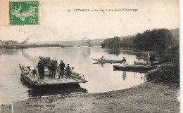 95 - VETHEUIL - S14938 - Le Bac à Son Port D'Abordage - Décollée - L1 - Vetheuil