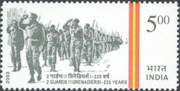 INDE - 225e Anniversaire Du 2e Bataillon De La Garde - Used Stamps
