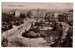 Allemagne--DRESDEN-- Albertplatz  ( Petite Animation , Tramways )  ............. - Dresden