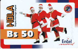 TARJETA DE BOLIVIA DE Bs 50 DE ENTEL DE NAVIDAD (CHRISTMAS) - Bolivien