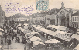 COMMERCE - Marchés - COURTENAY - La Place Du Marché - Carte Postale Ancienne - Marktplaatsen