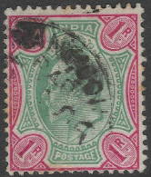 India. 1902-11 King Edward VII. 1r Used. SG 136 - 1902-11 Roi Edouard VII