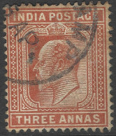 India. 1902-11 King Edward VII. 3a Used. SG 127 - 1902-11 Roi Edouard VII