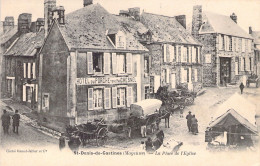 COMMERCE - Marchés - Saint Denis De Gastines - La Place De L'église - Carte Postale Ancienne - Mercati