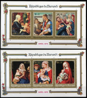 BL43/44**(429/31 + PA 185/87) - Noël / Kerstmis / Weihnachten / Christmas - BURUNDI - Tableaux