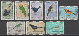 SALVADOR - 1963 - SERIE COMPLETE OISEAUX / BIRDS - YVERT N°181/188 ** MNH - COTE  = 38 EUR - Salvador