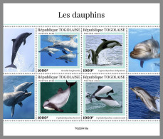 TOGO 2022 MNH Dolphins Delphine Dauphins M/S - IMPERFORATED - DHQ2317 - Dauphins