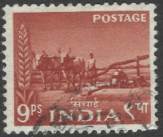 India. 1955 Five Year Plan. 9p Used. SG 356 - Gebruikt
