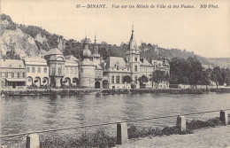 BELGIQUE - DINANT - Vue Sur Les Hôtels De Ville Et Des Postes - Carte Postale Ancienne - Dinant