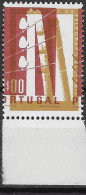 ERRO VARIEDADE ERROR VARIETY PORTUGAL Telégrafo Elétrico Mf815 COR CARMIM MUITO DESLOCADA MAJOR COLOUR SHIFT MNH** - Unused Stamps