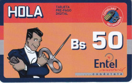 TARJETA DE BOLIVIA DE Bs 50 DE ENTEL - CLUB HOLA - Bolivië