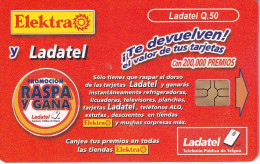 TARJETA DE GUATEMALA DE ELECTRA - PREMIO GRACIAS POR UTILIZAR LADATEL  (LADATEL) - Guatemala