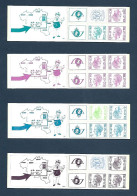 4 Carnets De Timbres Roi Baudouin - Elström - 1953-2006 Modernes [B]