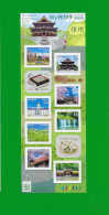 JAPAN 2023  MNH (**) Kleinbogen = TOURISMUS "My Journey" No.8 = Provinz Shinsyu /Tempel - Ungebraucht