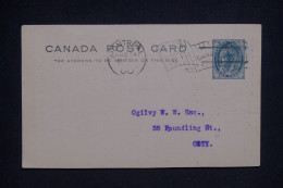 CANADA - Entier Postal Type Victoria Avec Repiquage Commercial Au Verso De Montréal, Voyagé- L 143292 - 1860-1899 Reign Of Victoria