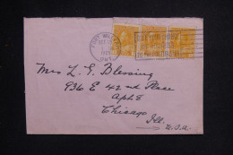 CANADA - Enveloppe De Fort William Pour Chicago En 1925 - L 143298 - Briefe U. Dokumente