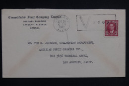 CANADA - Enveloppe Commerciale De Calgary Pour Los Angeles En 1942, Oblitération Patriotique  - L 143299 - Brieven En Documenten