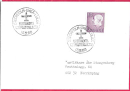 SVERIGE - SPECIAL CANCELLATION " STOCKOLM - UMEA- LULKEA-UTSTRACKTA KATTPOSTFLYGLINGEN*13.5.1968* ON ENVELOPE - Brieven En Documenten